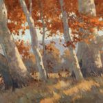 Paul Kratter, From Under the Sycamores, oil, 12 x 20.