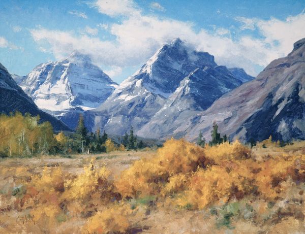 Matt Smith, A Northern Autumn – Glacier National Park, oil, 20 x 26. 
