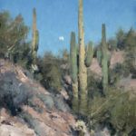 Matt Smith, Arizona Moonrise, oil, 14 x 10.