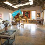 Inside Teresa Elliott's studio in Alpine, TX.