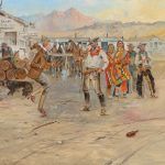 Charles M. Russell, The Tenderfoot, oil, 18 x 24. Estimate: $700,000-$1,000,000.