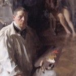 Anders Zorn, Self-Portrait With Model, 1896, oil, 46 x 37, Nationalmuseum Stockholm.