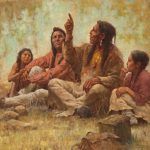 Howard Terpning, Blackfeet Storyteller, oil, 32 x 42. Estimate: $500,000-$750,000.