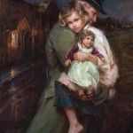 Daniel Gerhartz, The Rescue of Cosette, oil, 48 x 36.