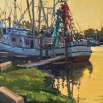 Katie Dobson Cundiff, Apalachicola Gold, oil, 18 x 24.