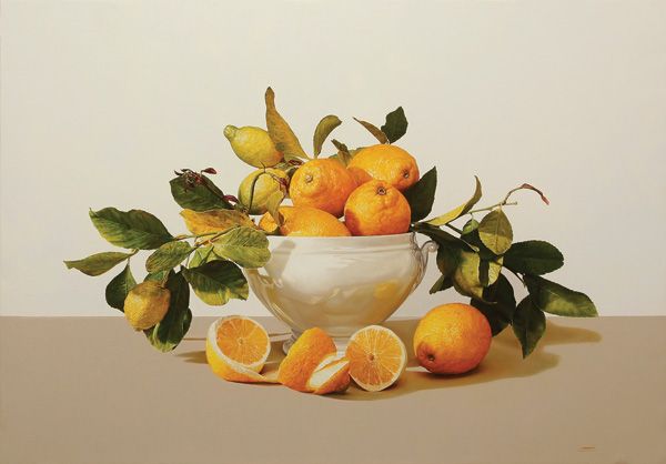 Jesús Navarro, Lemon Scent, oil, 28 x 39.