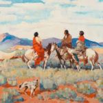 Laverne Nelson Black, Along the Old Trail (1927), oil, 30 x 40. Estimate: $150,000-$250,000.