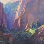 Bruce Gomez, Kolob Canyon, The Muse, pastel, 11 x 15.