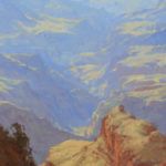 Melanie Thompson, Desert View Layers, oil, 16 x 12.