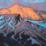 Bill Gallen, Fire on the Mountain II, oil, 40 x 30.