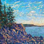 Erin Hanson, Acadia Dawn, oil, 30 x 40.