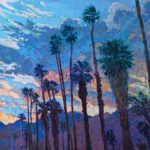 Erin Hanson, Dusky Palms, oil, 40 x 50.