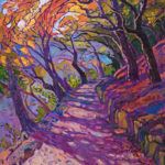 Erin Hanson, Mosaic Path, oil, 36 x 24.