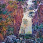 Erin Hanson, Oasis Palms, oil, 34 x 28.