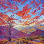 Erin Hanson, Ocotillo Sky, oil, 40 x 30.