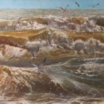 Matthew Hillier, Summer Surf, oil, 36 x 48.