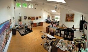 Gary Ernest Smith's studio in Highland, UT.