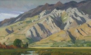 G. Russell Case, Granite Peaks, oil, 10 x 16.