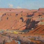 G. Russell Case, Shadows at Crow Creek, oil, 11 x 14.