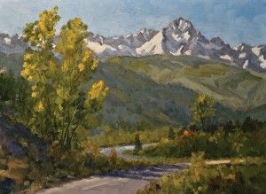 Mike Simpson, A Fine September Day, oil, 12 x 16.