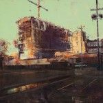 Robert Spooner, Urban Renewal, oil, 31 x 34.