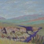 Charles Stup, The Gorge, pastel, 9 x 12.