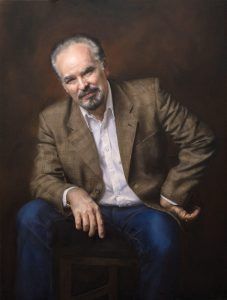 Andrea Mosley, Portrait of My Father, oil, 40 x 30. 