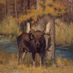 John DeMott, Wyoming Icon, oil, 36 x 24.