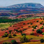 Caroline Korbell Carrington, High Desert Valley, oil, 48 x 50.