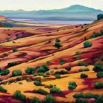 Caroline Korbell Carrington, West Texas Landscape, oil, 24 x 30.