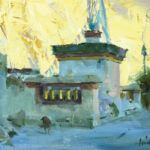 Huihan Liu, Morning Light, oil, 8 x 10.