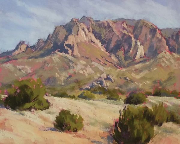 Lee McVey, View to the Mountain, pastel, 8 x 10.
