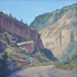 Dennis Farris, Smoky Mountain Road, oil, 12 x 12, last year's Artist in Residence.