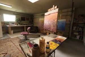 Matthew Higginbotham's Studio in Santa Fe, NM.