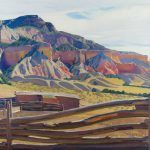 Ernest L. Blumenschein, Rock of Fire - Morning, Ghost Ranch, oil, 24 x 27. Estimate: $300,000-$450,000.