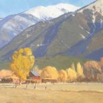 G. Russell Case, Taos Mountains in Autumn, oil, 18 x 24.