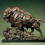 Kenneth R. Bunn, Trailmaker, bronze, 18 x 25 x 9.