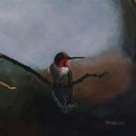 Tara Radosevich, Broad-Tailed Hummingbird, acrylic, 11 x 14.