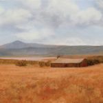 E.M. Rinchik, Ghost Ranch Haven for City Slickers, oil, 12 x 24.