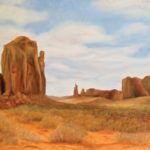 E.M. Rinchik, Monument Valley #1, oil, 18 x 24.