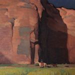Glenn Dean, Navajo Canyon, oil, 30 x 30.