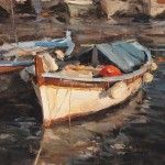 Derek Penix, French Fishing Boat, oil painting
