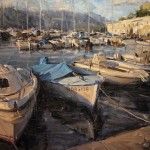 Derek Penix, French Harbor, oil painting