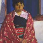 Homer Boss, Young Woman in Pink Shawl, oil, 32 x 26, private collection.