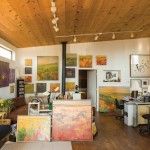 Teruko Wilde's studio in El Prado, NM.