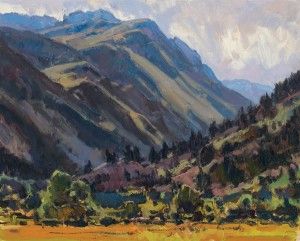 Bill Gallen, End of the Valley, oil, 16 x 20.
