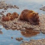 John Potter, Let Sleeping Bears Lie, oil, 20 x 30.