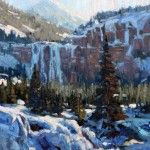 Susiehyer, Ice Fall, oil, 24 x 18.