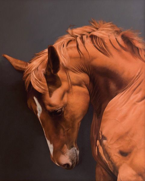 Anne-Marie Kornachuk, If Wishes Were Horses, oil, 50 x 40.