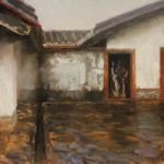 Hsin-Yao Tseng, Old House, Taiwan, oil, 12 x 12.